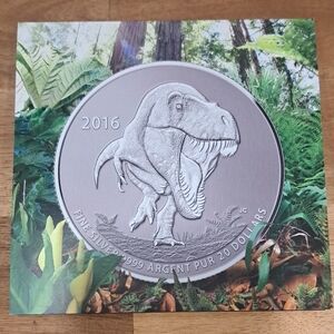 Tyrannosaurus Rex Silver Coin